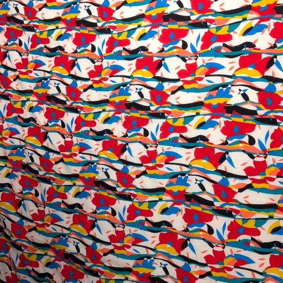 Vintage Liberty London Abstract Floral Print Scarf - Picture 9 of 9